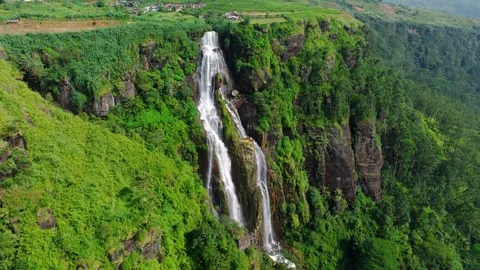 Gerandi Ella Falls, Discovering the Untamed Side of Sri Lanka, Color Graded Stock Footage 319533673