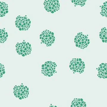 Geranium blossom spring glyph seamless pattern 스톡 일러스트
