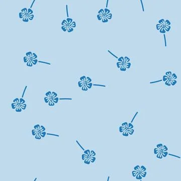 Geranium blossom spring glyph vector seamless pattern イラスト素材