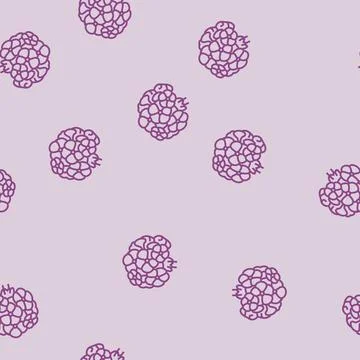 Geranium blossom spring line seamless pattern イラスト素材