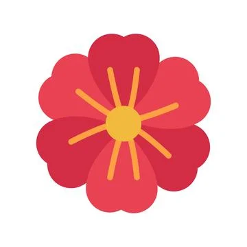 Geranium Icon Image. Stock Illustration