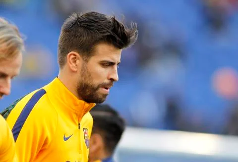 Gerard Pique of FC Barcelona Stock Photos