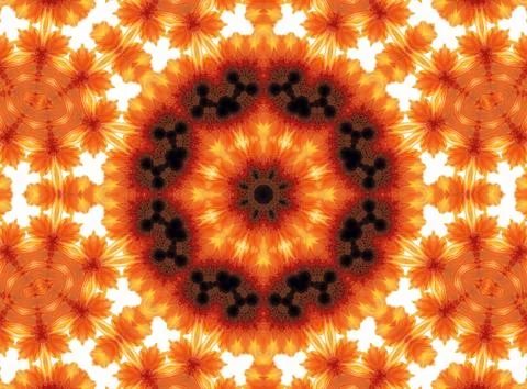 Gerber flower abstract pattern Stock Illustration