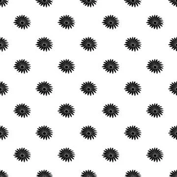 Gerber flower pattern vector seamless Stock Illustration