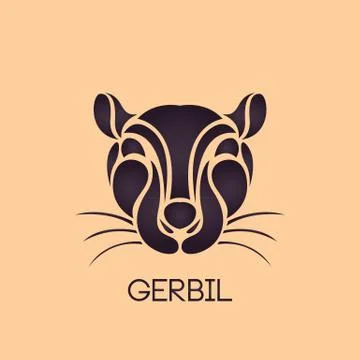 GERBIL logo vector Stock Illustration