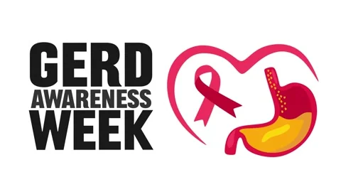 GERD awareness week for better digestive health Stock-Footage 333154857