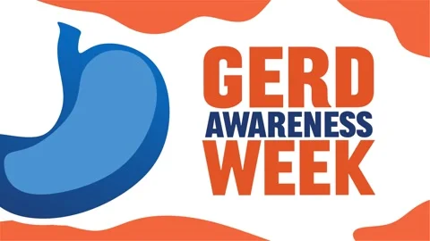 GERD awareness week for better digestive health Stock-Footage 333154946