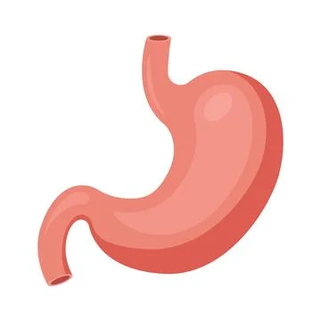 Gerd stomach icon in flat style. Reflux vector illustration on isolated bac.. Stock Illustration
