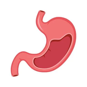 Gerd stomach icon in flat style. Reflux vector illustration on isolated bac.. Stock Illustration