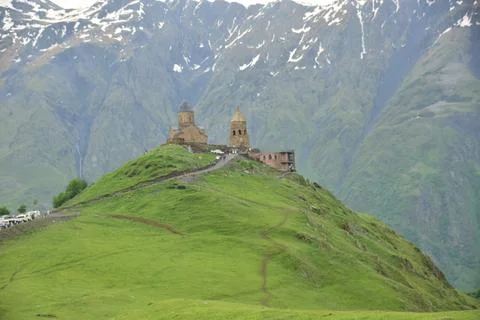 Gergeti Monastery Stock Photos
