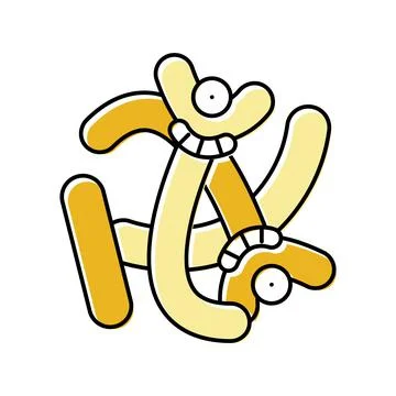Germ bacteria virus color icon vector illustration Stock Illustration