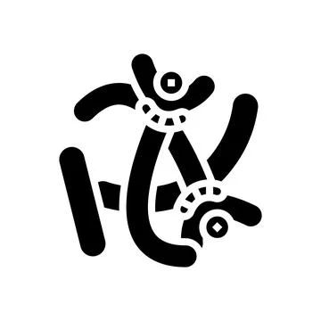 Germ bacteria virus glyph icon vector illustration Stock Illustration