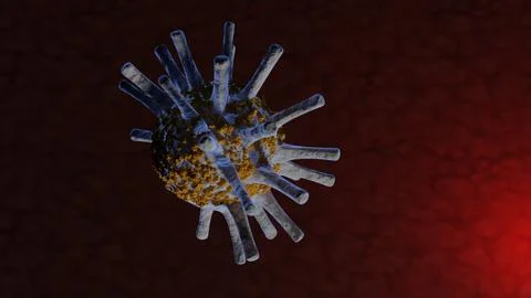 Germ Closeup Stock Illustration