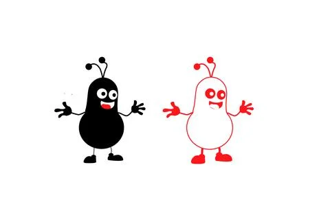 Germ isolated on transparent background Illustrazione stock