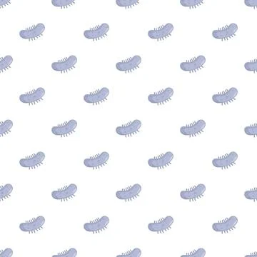 Germ microorganism seamless pattern infecting white background Illustrazione stock