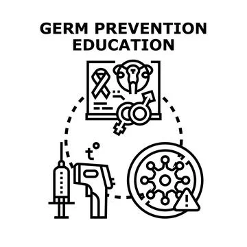 Germ prevention education program providing public health awareness イラスト素材