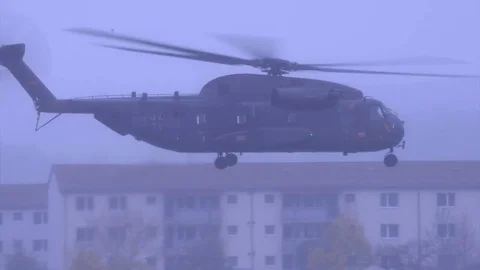 German Air Force Sikorsky CH-53 Stock Video Pond5