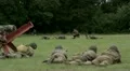 German and American soldiers fighting WW2 HD Footage