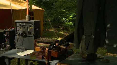 German army field communications WW2 Stock Footage 43247516
