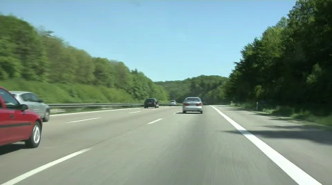 German Autobahn Vídeo Stock 119408