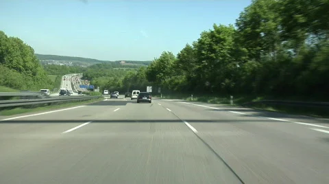 German Autobahn Vídeo Stock 130580