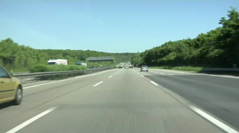 German Autobahn Video stock 134430