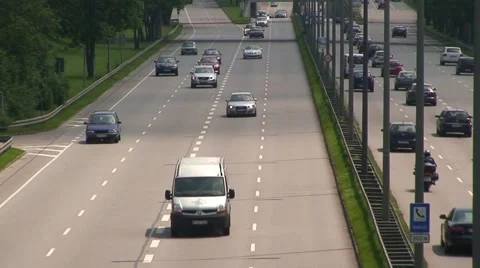 German Autobahn Stock Footage 1062329