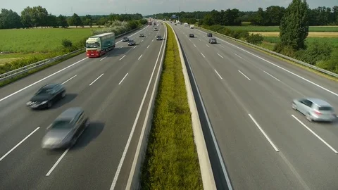 German Autobahn 스톡 동영상 74480371