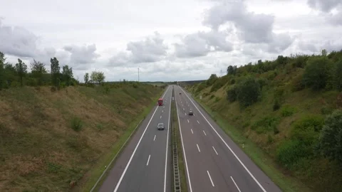 The german autobahn infrastructure. Mobility and transportation in Germany. Stock Footage 290872001