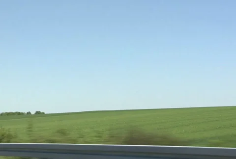 German Autobahn side view Stock Footage 130602
