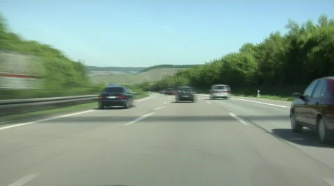 German Autobahn - time lapse Stock Footage