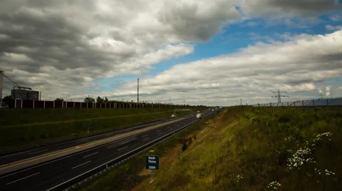 German Autobahn Time Lapse Stock Footage 64979056