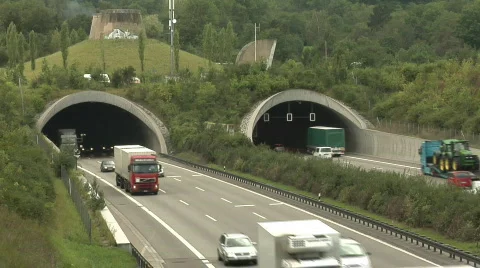 German Autobahn traffic Stock Footage