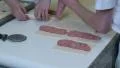 german baker making meat roll bun 4k or 4k+ Resolution