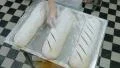 german baker prepare and cut huge bread dough top view 4k 11721 4k or 4k+ Resolution