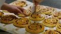 german bakery spread liquid sugar on a pastery roll 4k 11714 4k or 4k+ Resolution