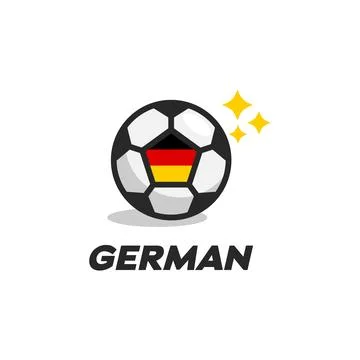 German Ball Flag Stock Illustration