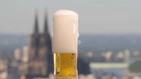 German beer "Kölsch" from Cologne Stock Footage 67226694