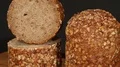 German bread: grain bread on turntable 4k or 4k+ Resolution