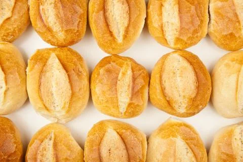 German bread roll or bun Fotos de archivo