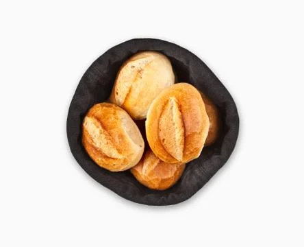 German bread roll or bun Stock Photos