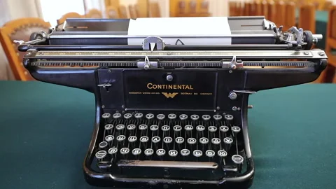 German build Continental typewriter Stock Footage 231026086