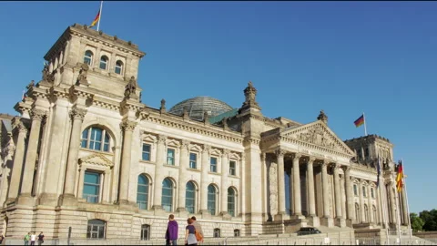 German Bundestag Germany Berlin Timelapse summer 2015 4K Stock Footage 310390786