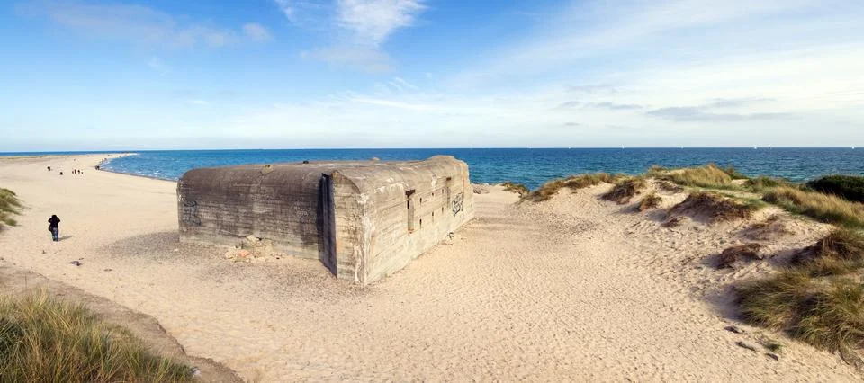 German bunker fortification defense Stock Photos