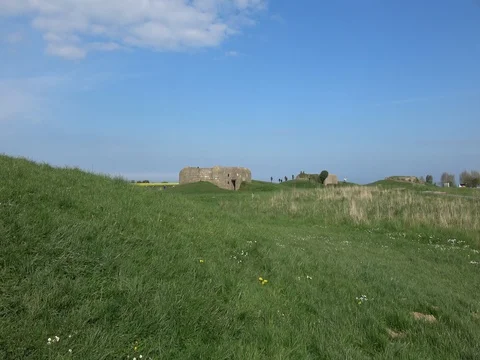 German bunker in Normandy Video stock 76909574