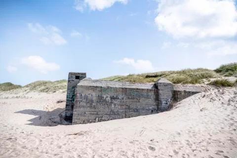 German bunker from the second world war Stock Photos