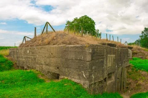 German bunker of world war one belgium flanders fields Stock Photos