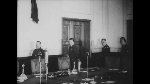 German capitulation. End of war Stock-Footage 246595740