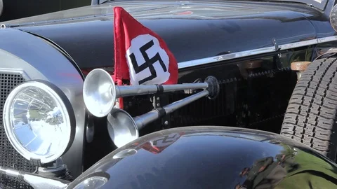A German car of the Second World War Stock Footage 89227037