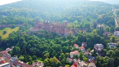 German Castle Ruins 1 Stock Footage 142240414